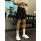 Kerimkoro sexual tension wear light gray shorts summer men's American fitness sports quick-drying pants running casual four-quarter pants black XL