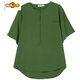 
Yimuqi, middle-aged and elderly fat mother, large size loose cotton short-sleeved T-shirt for women, women's cotton t-shirt, belly-covering thin top, summer, black 9901 cotton 95 spandex 5 L 100-115 Jin [Jin equals 0.5 kg]