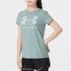 安德玛（Under Armour）女装运动套装 25夏季新款舒适透气大标短袖T恤梭织长裤 两件套 T恤+长裤 L