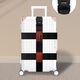 Luggage strap check-in reinforcement belt with cross packing belt fixed buckle bundling travel box explosion-proof with customs password lock reinforcement New model [Wide and thickened triple reinforcement] Releaseable black No lock [First order 6 yuan, expedited delivery]