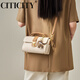 CITICITY轻奢侈品牌包包女包高档斜挎小方包女2025新款时尚520情人节礼物 A款-棕色 长22CM