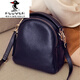
PLOVER genuine leather small bag women's fashion crossbody bag 2025 new trendy simple top layer cowhide shoulder bag women's handheld shell bag black small