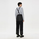 KOLON SPORT men's strap down trousers outdoor sports casual pants hiking P clip woven pants official flagship Black BK L 175/82A
