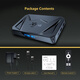 X96Q Pro+ Quanzhi H728 Android14 8K 1000m Netzwerkport WiFi6 Android Box TV -Box 4 GB 32 GB+ Bluetooth -Fernbedienung 1000m
