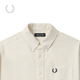 Fred Perry Herren Casual Shirt 2025 Sommer Neugeschäft Weizenohr Kurzarm Shirt M8730 IVX/Beige M.
