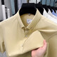 Classic Car (LAOYECHE) pure cotton short-sleeved shirt occupation 2025 summer casual solid color shirt men business formal wear half-sleeved top AN15260 white M