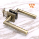 TLXT304 HEURDER ACIER 6070 Terbe diagonale simple pressant la salle de bain serrure de porte intérieure Pipe de porte bien échapper grand couvercle rond Lock sans clé 7029 Couleur de la salle de bain de la salle de bain
