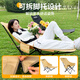 Little Magic Deck Stuhl Outdoor Klappstuhl sitzen und lügen doppelt purpose Campingstuhl Büro Mittagessen Nickerchen Nickerchen Schnicksand Gold