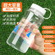 Enshousu Extra Large Capacity Plastic Space Cup Water Cup Men's and Women's Portable Ins Outdoor Travel Cup Resistant to Falling#High Temperature# Transparent White 500ml
