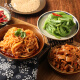 Patong cold-eating thousand-layer belly tribute vegetable red oil tripe ready-to-eat single and multi-pair combination set Thousand-layer belly + duck intestine + three-pair tribute vegetable 1390g