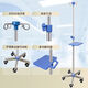 
Li Dakang [9276 people praised] Mobile infusion stand with wheel drip bracket thickened stainless steel infusion stand salt water receptacle bottle infusion stand (pentacord-4 hook) + wheel + round storage stand