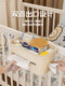 Magia Bean Shenghuo Cuna Almacenamiento Canasta colgante Basting Bedside the Bedside Baby Tia Wable Feeding Tavel Swallow Baby Bold Bag Bag Cuna colección [conjunto de 4 piezas] (un juego es suficiente)