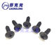 Dura resistencia negra Negra grande Cabeza plana Slot Autoconometría Autodelablo Cabezal de sombrero Tornillo Autoconsulador M4M5M6 3*12610 Piezas