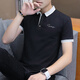 Lilang Solid Color Polo Shirt Herren kurzärmelig T-Shirt Pure Cotton Revers Top mit Kragen Business Herren T-Shirt Sommer TB-YPT228 Charcoal Grey 2xl [vorgeschlagen 145-160jin [Jin gleich 0,5 kg]]]