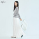Eifli (eifini) Eifli flowing thin chiffon irregular hem white cake skirt for women 2025 summer new style white S 80-105Jin [Jin equals 0.5 kg]