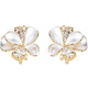 Qlady ear clip women's pierced ear bone clip flower earrings feminine earrings 2025 new high-end birthday gift