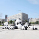 Shangyi Fiberglass Cartoon Panda Sculpture Park Forest Scenic Area Outdoor Large Check-in Simulation Decoration Ornaments Customized.