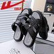 Huili Sandalen Sommer-Herrenschuhe atmungsaktiv und offene Sandalen für die lässige, weiche Soft Sohle Leichtgewichtige Strandschuhe für Männer 3881-1 (schwarz) Größe 39 (Größe ist klein und empfohlen, eine Größe größer zu nehmen)