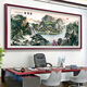 Respaldo de la imagen de la montaña Pintura de la pared este-oeste 2024 New Office Paisaje paisaje Taishan Caligrafía y pintura Sala de estar Decoración de antecedentes CT-3532-SNOW trae riqueza 236*108 cm [SF Express Home Entrada] HD Core [14 14