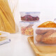 
Lock Lock (LOCK/LOCK) plastic fresh-keeping box square PP food grade sealed box refrigerator storage lunch box with rice lunch box high temperature resistance HPL854 square 600ml
