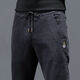 Woodpecker Brand Men's Vêtements 2025 Spring and Automne Thin Elastic Taist Jeans Men's Men's Loose Streth Harem Pantalon Straight Taille K433 Gray 5xl Recommandé [180-200Jin [Jin est égal à 0,5 kg]]]