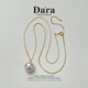 Dara single pearl necklace for women 18K gold necklace pendant young clavicle chain birthday gift for girlfriend 12-13mm