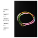 Ruohua (RUOHUA) about 2mm color faceted mini tourmaline bracelet women's G18K color treasure niche bracelet birthday gift