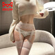 Cat Man (MiiOW) white stockings sexy suspender one-piece stockings pure desire open crotch lace knee-high black stockings three-bone stockings royal sister style white suspenders one size fits all