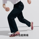 VVC Cheng yi gleiche Sonnenschutzhose für Frauen mit breitem Bein für Frauen neue Sommer hohe Taille losen gerade Outdoor-Freizeithosen Obsidian Black L [165-175 cm 60-68 kg]
