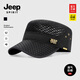 JEEP SPIRIT Jeep Flat Top Hat Men Casual Middle-aged Men's Sun Protection Hat Dad Outdoor Sunshade Breathable