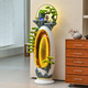 Wen Yijia Customized Modern Light Luxus fließende Ornamente Wohnzimmer Landschaftsbau-Kreislaufbrunnen, um Wohlstand und einfachen häuslichen bodenständigen Club anzulocken. 6630 Weißes Modell: 55*42*157 cm