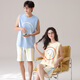 Langsha Couple Pyjamas Summer Cotton Vest Shorts 2025 Nouveau style avec poitrine sans manches sans manches pour hommes et femmes de vêtements pour femmes 826 couple l [style masculin] recommandé 100-130 Jin [Jin est égal à 0,5 kg]