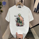 Zhiwen Japonais One Piece Nikalu Zoroman entourant le t-shirt à manche à manches courtes pour hommes