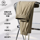 
Ayou Fat Large Size Summer Thin Ice Silk Straight-Legged Pants Men's Draped Loose Casual Trousers Wide Leg Hollow Breathable Harem Pants