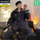 
Modal coral velvet pajamas men's winter thickened plush long-sleeved flannel warm men's winter style warm home clothing SSM-9921 L [Suggested 100-125 Jin [Jin equals 0.5 kg]]