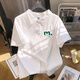 polo衫短袖男夏季港风日系带领t恤设计感小众oversize半袖上衣服 3895*wasp-白色 11XL m 80-110斤