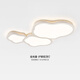 Tiffania Wohnzimmer Hauptlampe Wolken Deckenlampen-Creme-Stil Guangdong Zhongshan Lampe moderne einfache atmosphärische Schlafzimmer Ganzhauspaket Cy6628-1090 wurde mit der Mijia-App (weiß) verbunden
