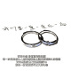 Chuhan Girl's Heart está lleno de anillo de amor rosa para femenino insptorado de apertura de gama alta anillo de dedo de apertura ajustable mejor amigo M1047+m1048 anillo 2 piezas