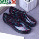 Cardile crocodile low-top spring and autumn rain boots for women non-slip ingot water shoes short-tube water boots short rubber shoes low-cut kitchen work rain boots for women shallow mouth green blue 37