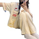 Zipjbx mignon katie chat costume trois pièces pyjamas féminin ins mince à manches courtes à manches décontractées peut être en plein air kk14109 [ensemble à trois pièces] M [80-100jin suggéré [Jin est égal à 0,5 kg]]]