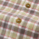 Ying's shopping mall same style children's shirt spring and autumn casual retro boys' long-sleeved shirt pure cotton plaid shirt brown green 100 cm