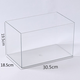 Yonghuan Andere Aufbewahrungsboxen transparente Acrylküchen -Stäbchen -Kosmetik Workstation Schreibwarengröße großer rechteckiger hoher Pumpe 4877 Seiten U Transparent Korb mittelgroß 1 pt hohe transparent