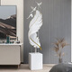 YINGSEN Nordic Light Luxury Feather Living Room Large Ornament Floor Sofa Next to TV Cabinet Modern Entrance Home Decor Streamer Wings - Ornament (1.5 meters high)