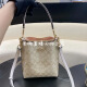 
Coach (COACH) Japan Direct Mail Coach new mollie22 Jasmine bucket bag printed hand-held single shoulder crossbody women's bag khaki white Japanese direct Mail