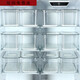Caja de almacenamiento de refrigerador de Sanqihu Caja de almacenamiento especial Frescura de frescura Fruits, vegetales, carne, cesta congelada refrigerada de cocina Food 4881.Pet Hand-Small con tapa 3 piezas