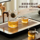 Mingguang teapot Xiaoqinggan special teapot tea water separation high borosilicate glass tea leakage male cup integrated