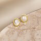 Saturday Fu S925 chalcedony earrings women's fashion retro birthday gift J0913756 pair