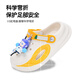 Wei Jie Slippers for Boys and Children Dong Dong Tong 2025 Summer New Anti-Slip Home Cooling Outdoor Wear Beach Black Orange-Ao Bing 18 0mm (26-27 Size) Suitable for Feet Length 18cm