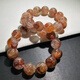 Natural rubber flower bracelet crystal bracelet for women, men, yellow watering, red rubber flower, small gum flower, golden koi rubber flower crystal JH14117 bead diameter about 14+mm