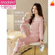 
Modal ice silk pajamas for women in women's long-sleeved summer ladies 2025 new model simulated spring and autumn sexy outdoor home clothes 9901 sand powder [long-sleeved long trousers] M